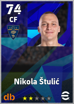 Nikola Štulić — CF, OVR 74, MAX 74