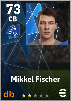 Mikkel Fischer — CB, OVR 73, MAX 73