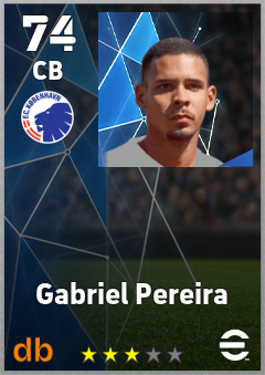 Gabriel Pereira — CB, OVR 74, MAX 74