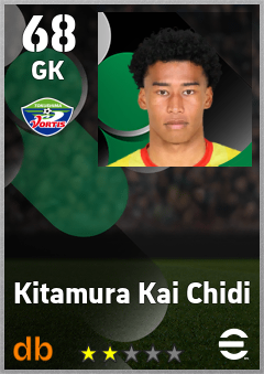 Kitamura Kai Chidi — GK, OVR 68, MAX 68