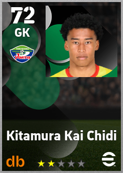 Kitamura Kai Chidi — GK, OVR 72, MAX 72