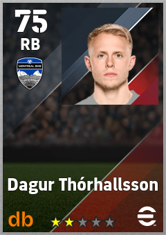 Dagur Thórhallsson — RB, OVR 75, MAX 75