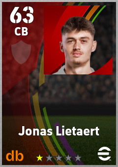 Jonas Lietaert eFootball player card