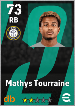 Mathys Tourraine — RB, OVR 73, MAX 73