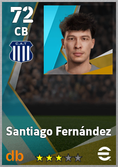 Santiago Fernández — CB, OVR 72, MAX 72