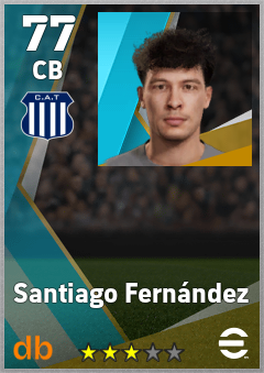 Santiago Fernández — CB, OVR 77, MAX 77