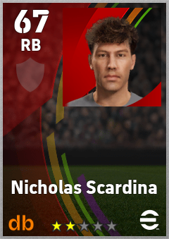 Nicholas Scardina eFootball player card