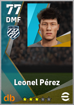 Leonel Pérez — DMF, OVR 77, MAX 77