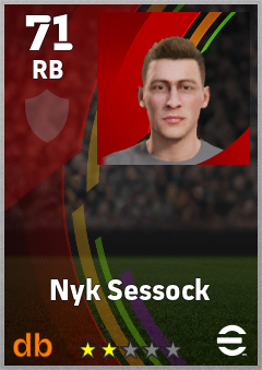 Nyk Sessock eFootball player card