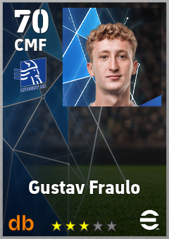 Gustav Fraulo — CMF, OVR 70, MAX 70