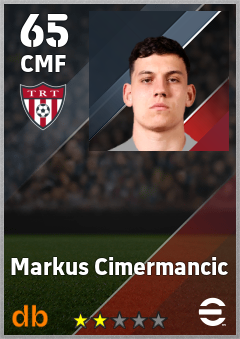 Markus Cimermancic — CMF, OVR 65, MAX 65