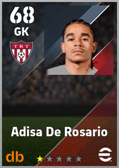 Adisa De Rosario — GK, OVR 68, MAX 68
