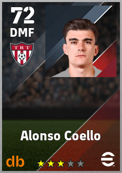 Alonso Coello — DMF, OVR 72, MAX 72