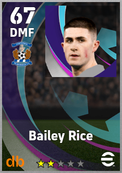 Bailey Rice eFootball player card