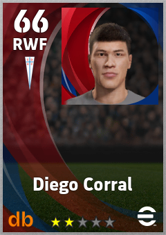Diego Corral — RWF, OVR 66, MAX 66