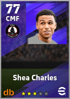 Shea Charles — CMF, OVR 77, MAX 77