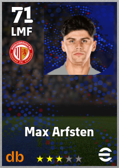 Max Arfsten — LMF, OVR 71, MAX 71
