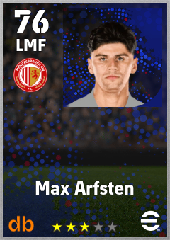 Max Arfsten — LMF, OVR 76, MAX 76