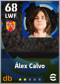 Álex Calvo — LWF, OVR 68, MAX 68