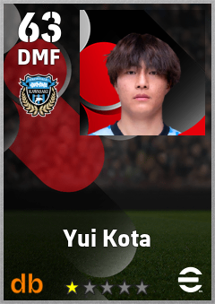 Yui Kota — DMF, OVR 63, MAX 63