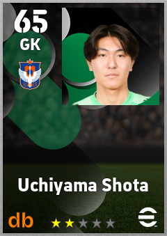 Uchiyama Shota — GK, OVR 65, MAX 65