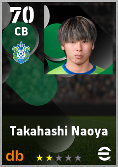 Takahashi Naoya — CB, OVR 70, MAX 70