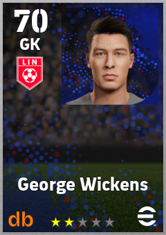 George Wickens — GK, OVR 70, MAX 70