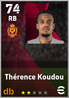 Thérence Koudou — RB, OVR 74, MAX 74