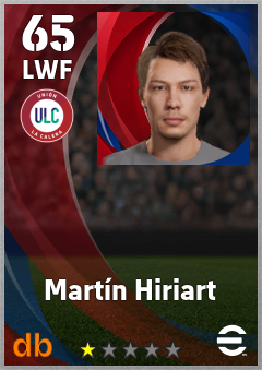 Martín Hiriart — LWF, OVR 65, MAX 65
