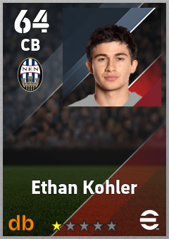 Ethan Kohler — CB, OVR 64, MAX 64
