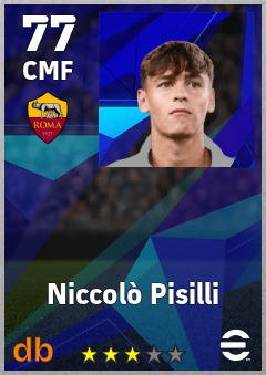 Niccolò Pisilli — CMF, OVR 77, MAX 77