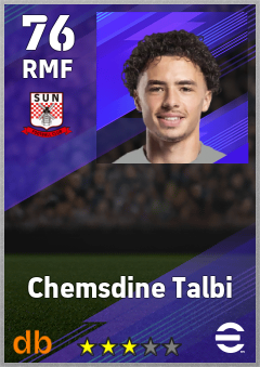 Chemsdine Talbi — RMF, OVR 76, MAX 76