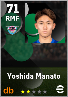 Yoshida Manato — RMF, OVR 71, MAX 71