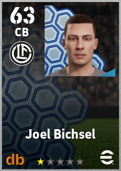 Joel Bichsel — CB, OVR 63, MAX 63