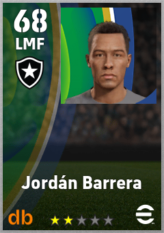 Jordán Barrera — LMF, OVR 68, MAX 68