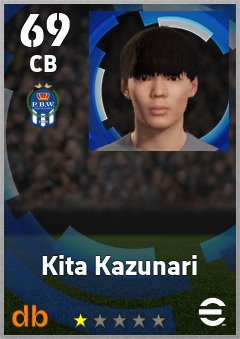 Kita Kazunari — CB, OVR 69, MAX 69