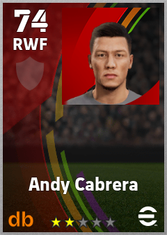 Andy Cabrera eFootball player card