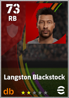 Langston Blackstock eFootball player card