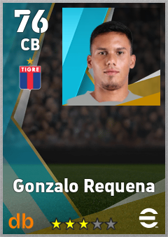 Gonzalo Requena — CB, OVR 76, MAX 76