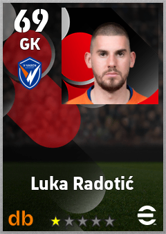 Luka Radotić — GK, OVR 69, MAX 69