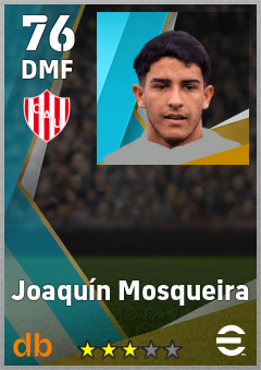 Joaquín Mosqueira — DMF, OVR 76, MAX 76
