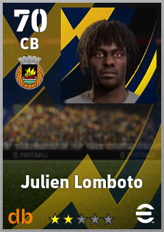 Julien Lomboto — CB, OVR 70, MAX 70