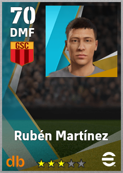 Rubén Martínez — DMF, OVR 70, MAX 70