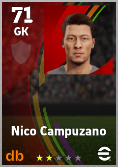 Nico Campuzano eFootball player card