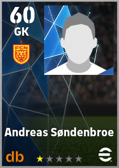 Andreas Søndenbroe — GK, OVR 60, MAX 60