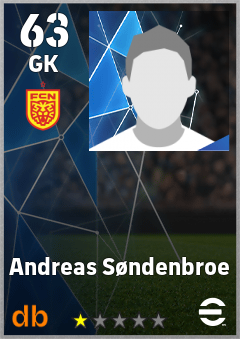 Andreas Søndenbroe — GK, OVR 63, MAX 63