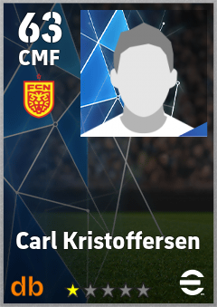 Carl Kristoffersen — CMF, OVR 63, MAX 63