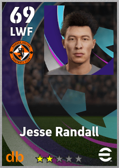 Jesse Randall — LWF, OVR 69, MAX 69