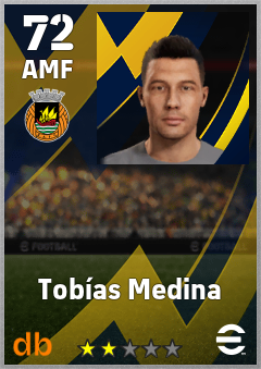 Tobías Medina — AMF, OVR 72, MAX 72
