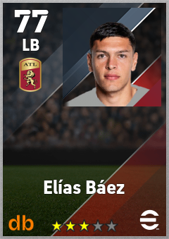 Elías Báez — LB, OVR 77, MAX 77